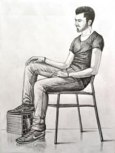 Karakalem Canlı Model Çalışması